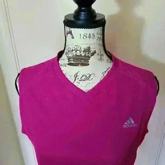 Adidas Women's V-Neck Tank Top - Picture 3 of 7